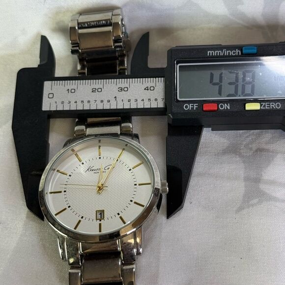 Kenneth Cole New York Silver and Black Watch - Picture 5 of 6